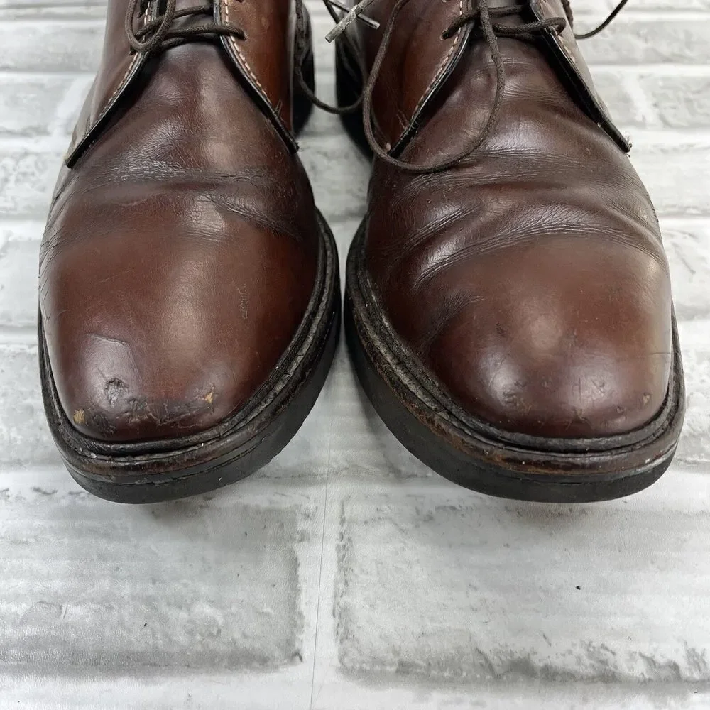 Allen Edmonds Globetrotter Men's Size 10.5 B Brown Leather Oxford Comfort Shoes